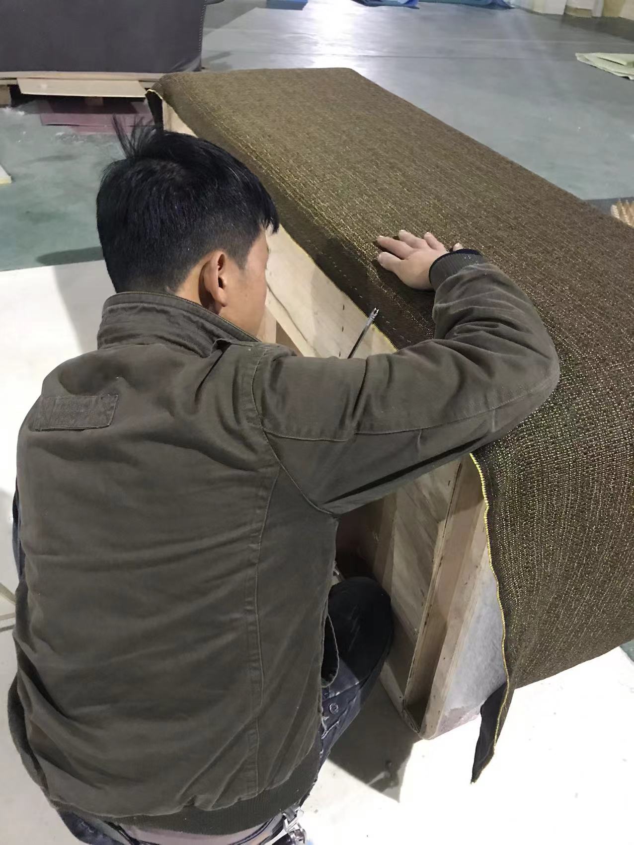 ソファの張り方