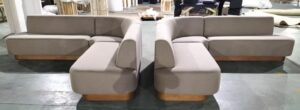 中国の家具工場で製作しているオーダーソファ