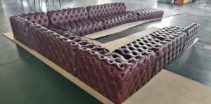 家具工場でオーダーソファ